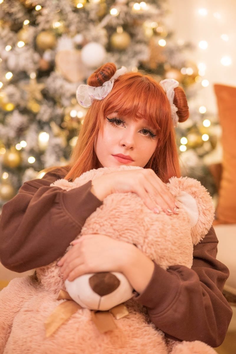 Karácsonyi hangulatú portré