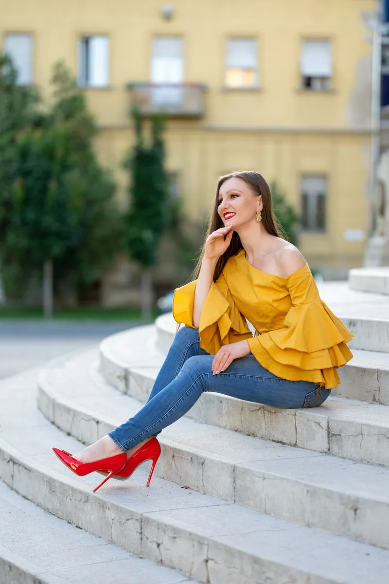 Szabadtéri portré fotózás – Déri múzeum