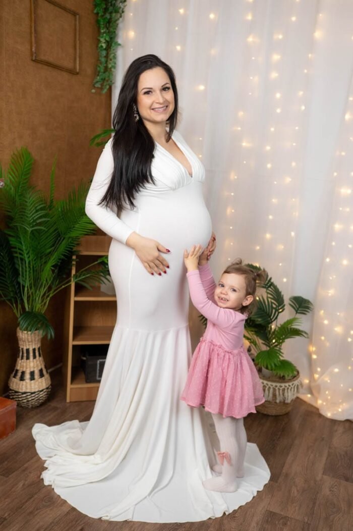 Elegáns terhességi fotózás Debrecen városában