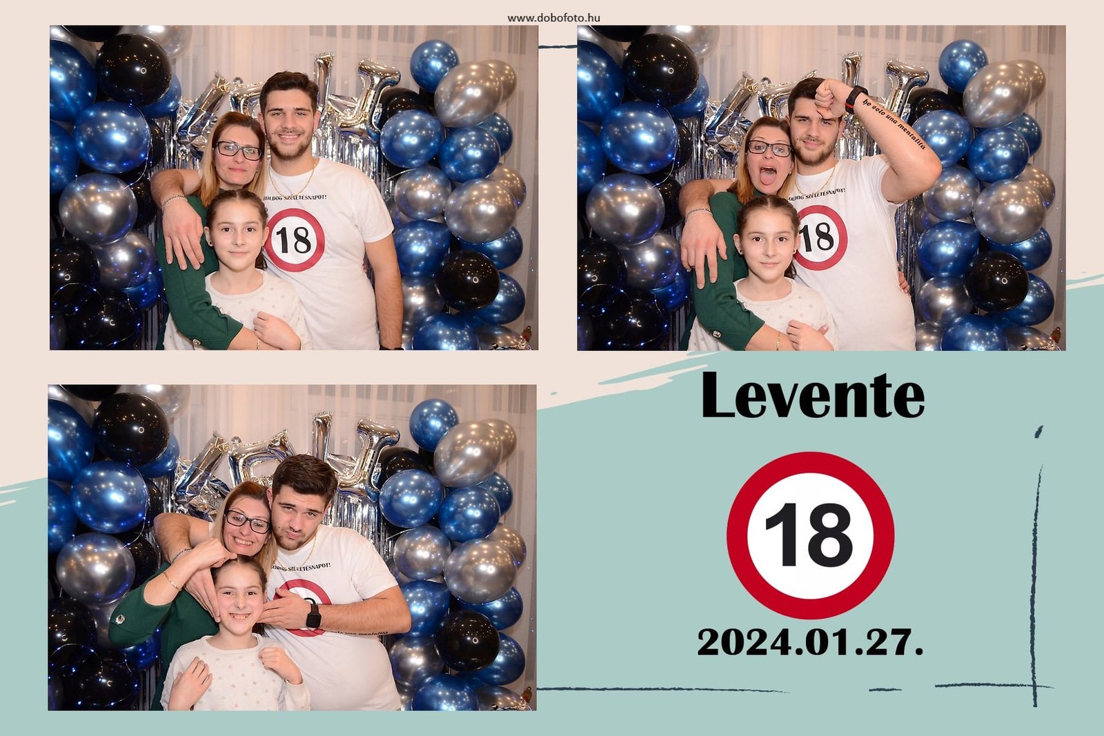 Családi selfiebox fotó