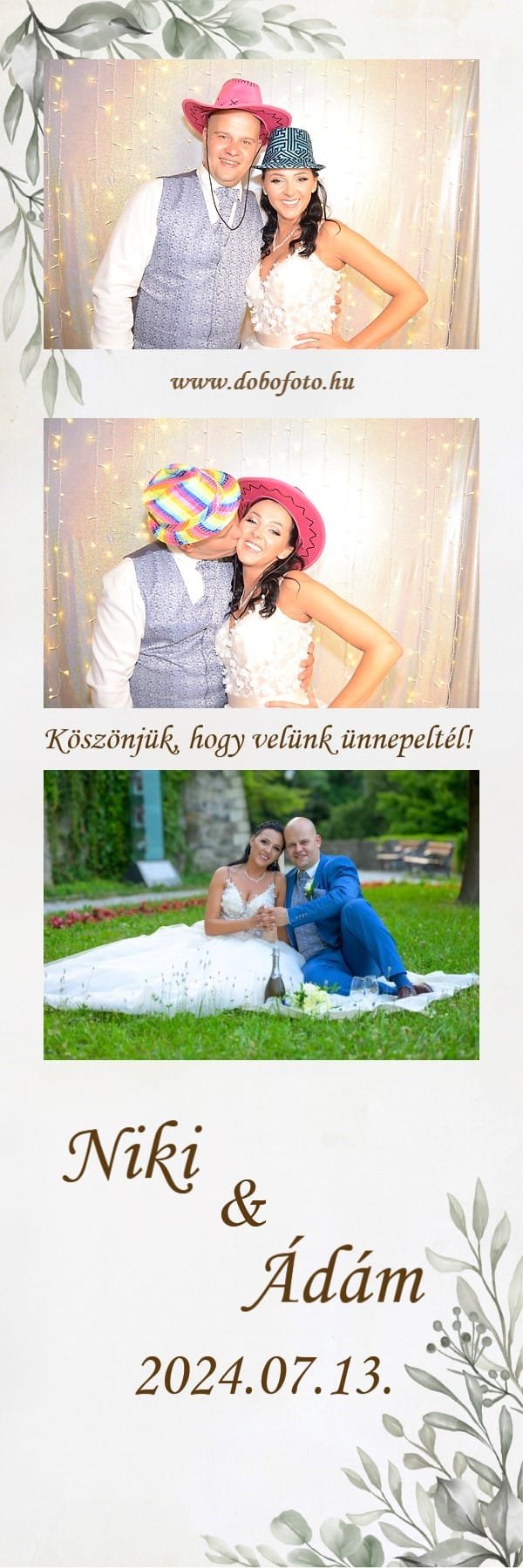 Örömteli pillanatok a fotóautomatában