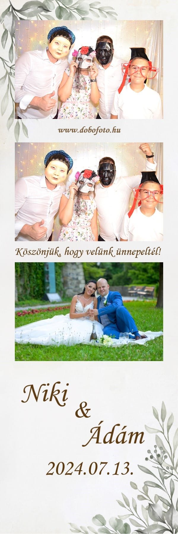 Örömteli pillanatok selfieboxban