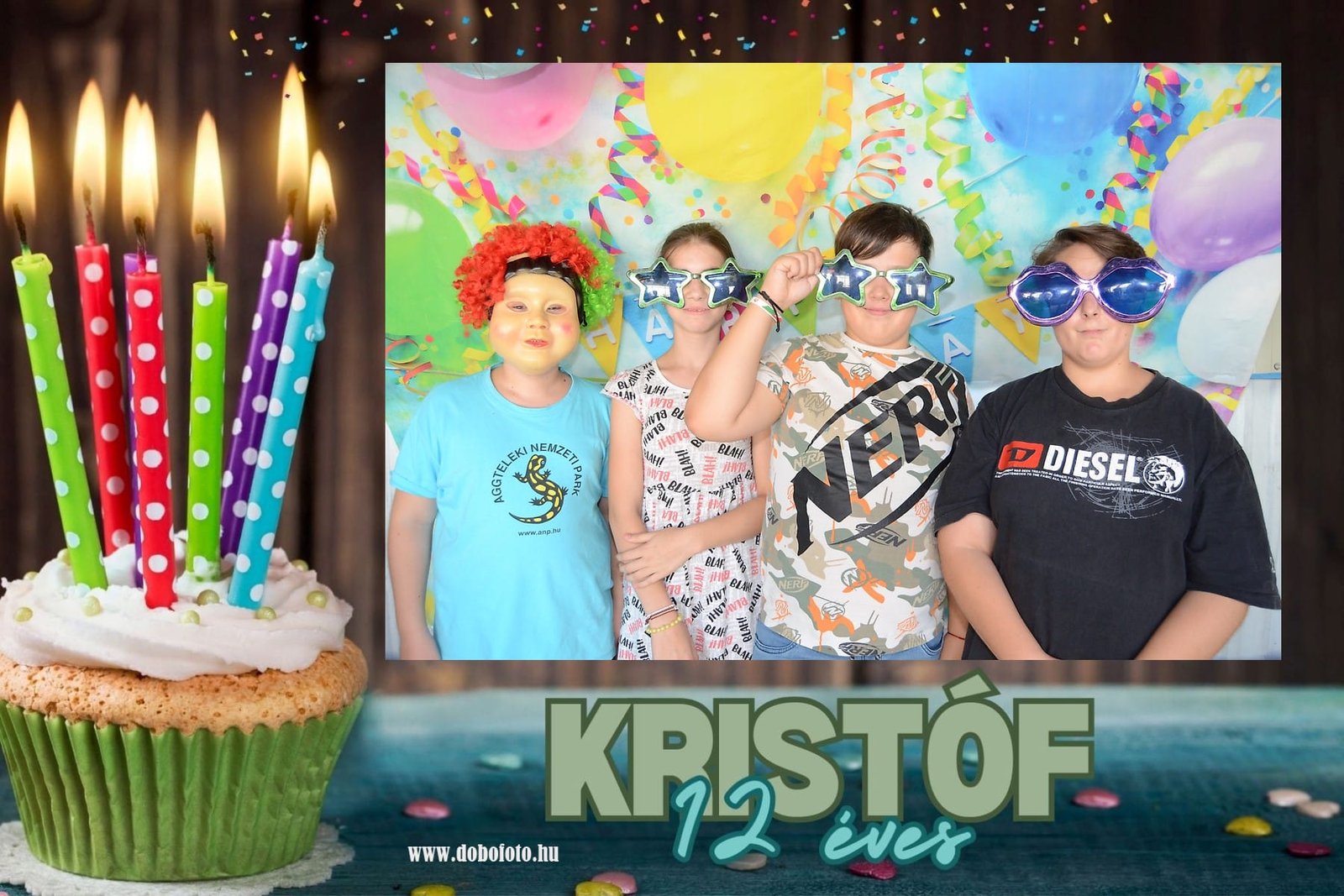 Vidám gyerekekkel teli ünneplés