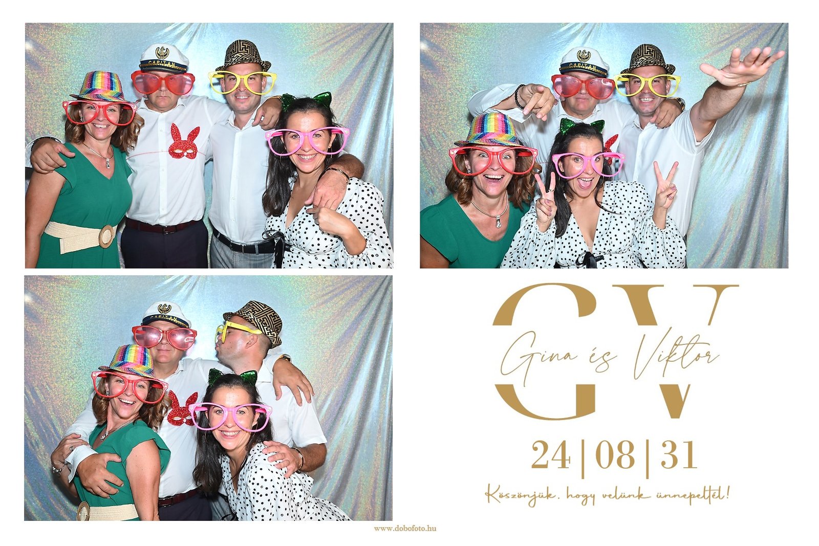 Esküvői fotóautomata pillanatok