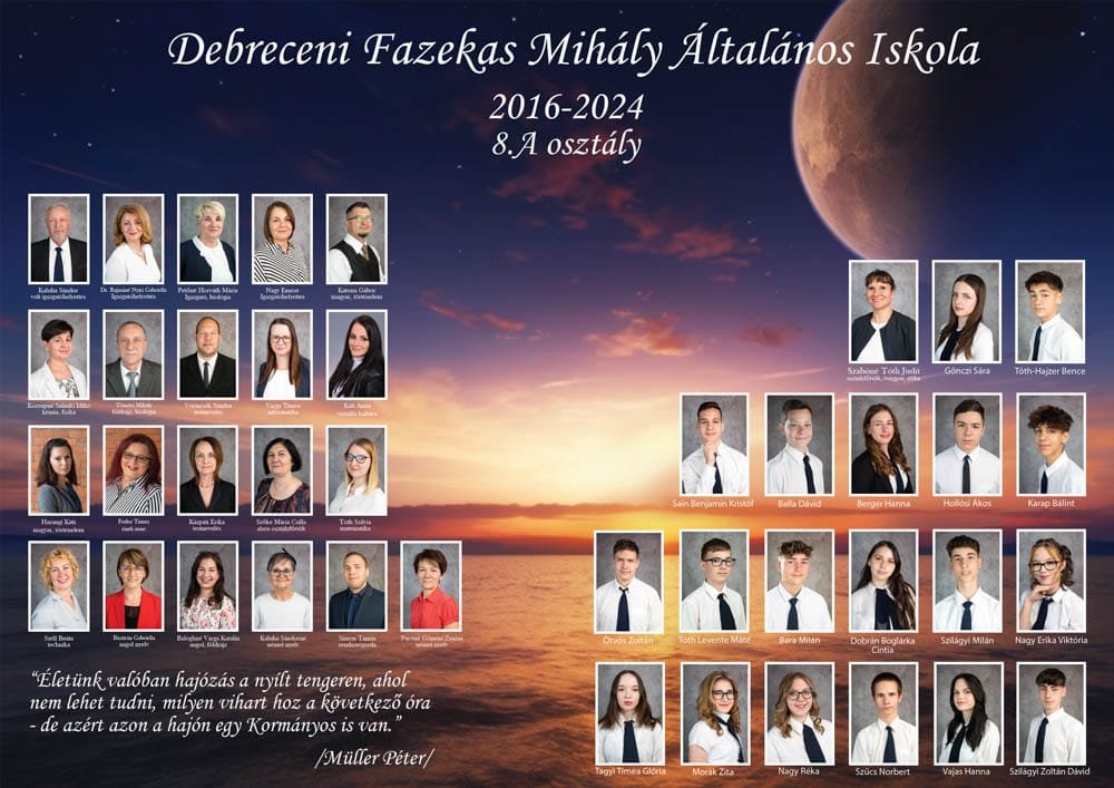 Tabló fotózás – DebrecenFazekas Mihály Általános Iskola