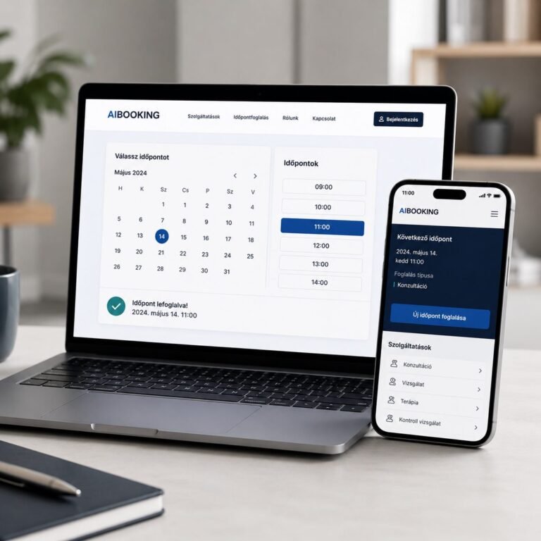 AIBooking online időpontfoglaló rendszer szolgáltatóknak